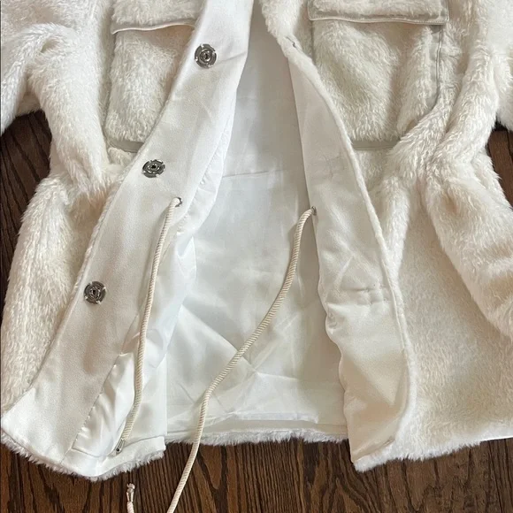 Maeve Cinch Waste Fur Faux Jacket - Picture 9 of 16